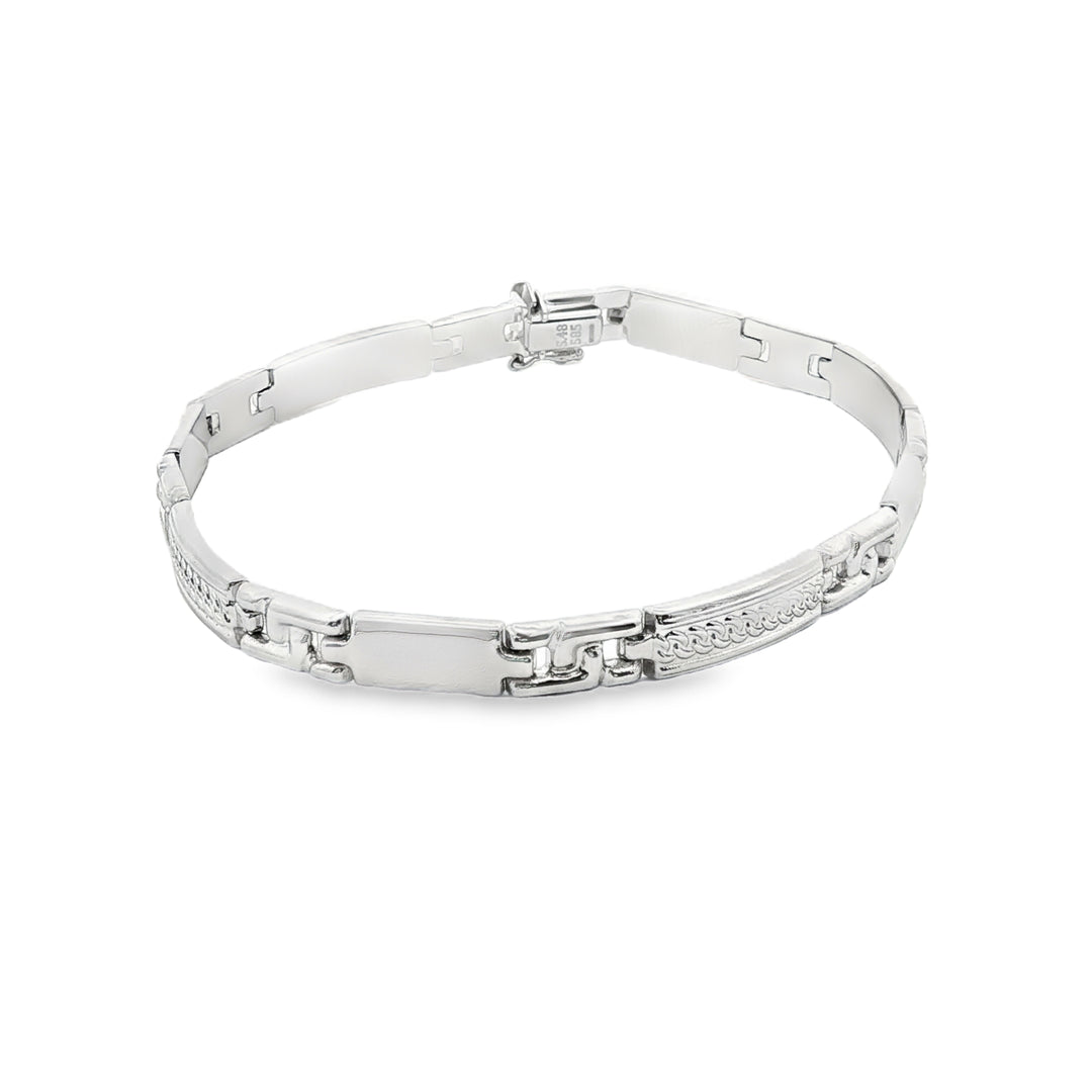 Men's White Gold Bracelet