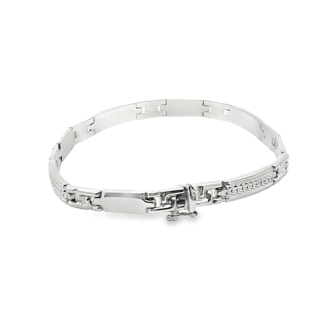 Men's White Gold Bracelet