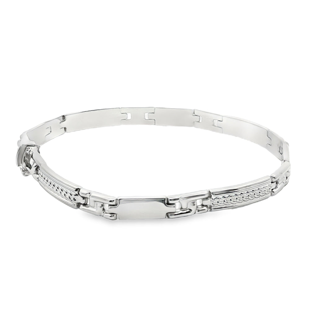 Men's White Gold Bracelet