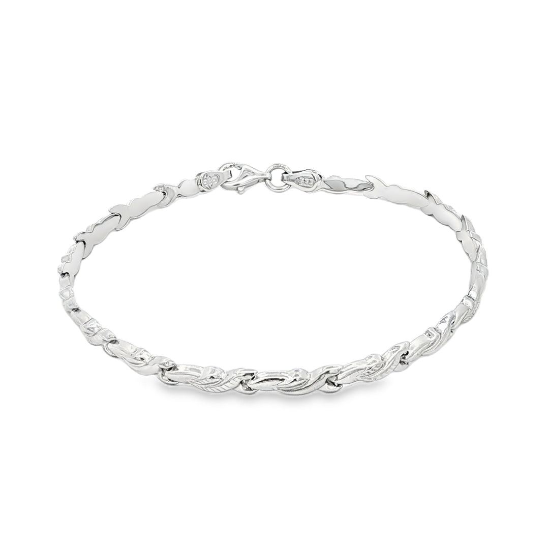White Gold Chain Bracelet