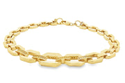 Yellow Gold Chain Bracelet with Fancy Brown Diamonds