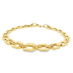 Load image into Gallery viewer, Yellow Gold Chain Bracelet with Fancy Brown Diamonds