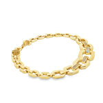Load image into Gallery viewer, Yellow Gold Chain Bracelet with Fancy Brown Diamonds
