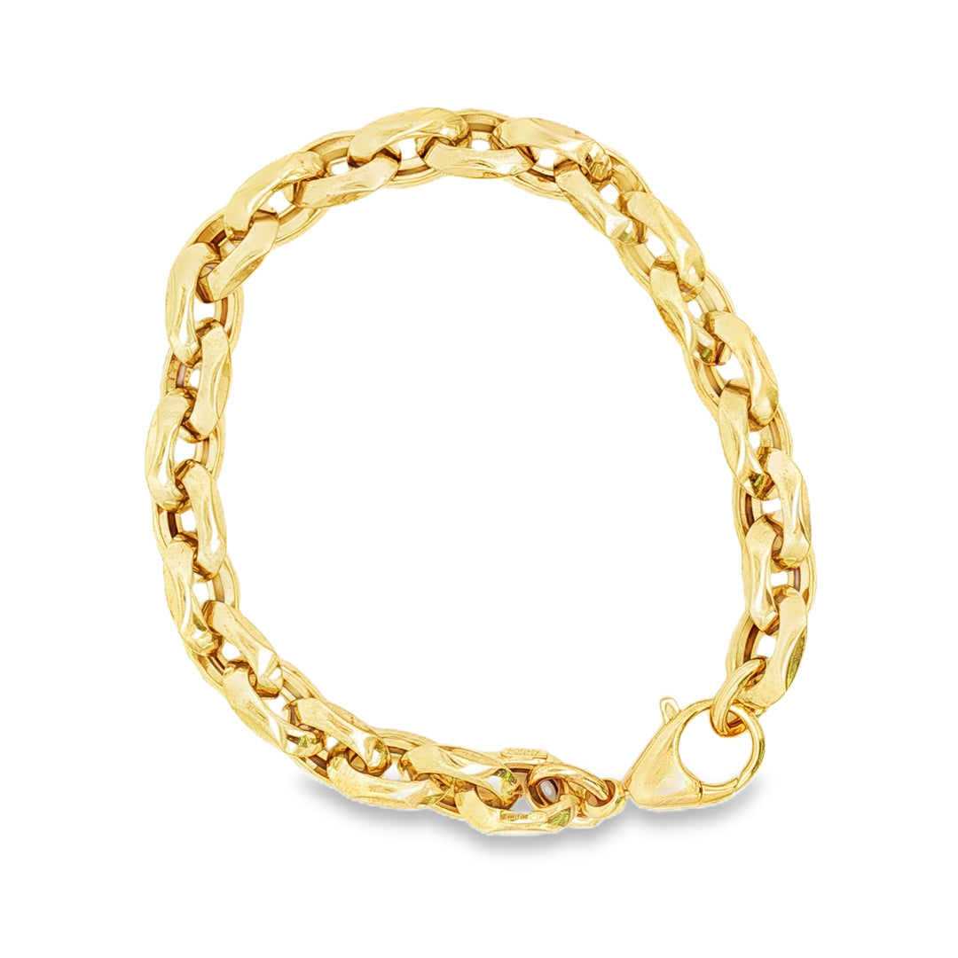 Classic Yellow Gold Chain Bracelet
