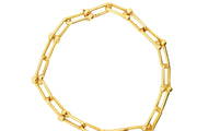 Elegant Yellow Gold Chain Link Bracelet