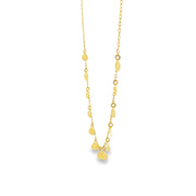 Dainty Yellow Gold Disc Necklace