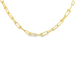 Load image into Gallery viewer, Elegant Yellow Gold Link Necklace