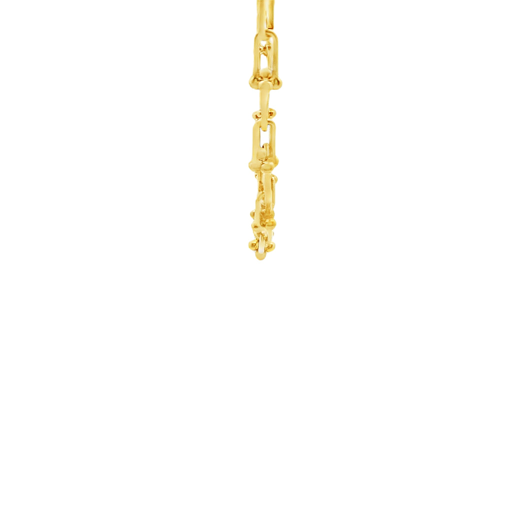 Elegant Yellow Gold Link Necklace
