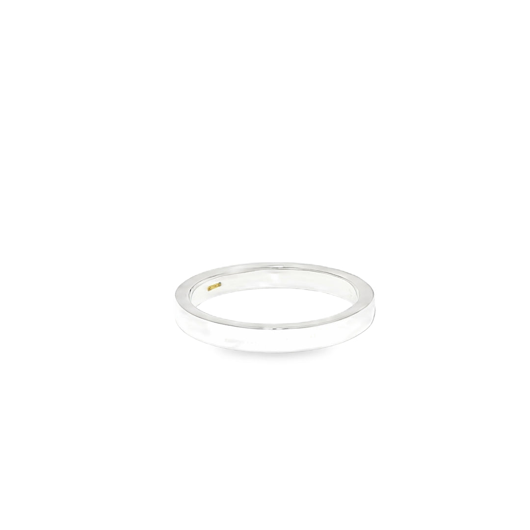 White Gold Eternity Ring with Brilliant Cut Amethysts