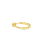 Load image into Gallery viewer, Yellow Gold Band Ring with Cabochon Emerald