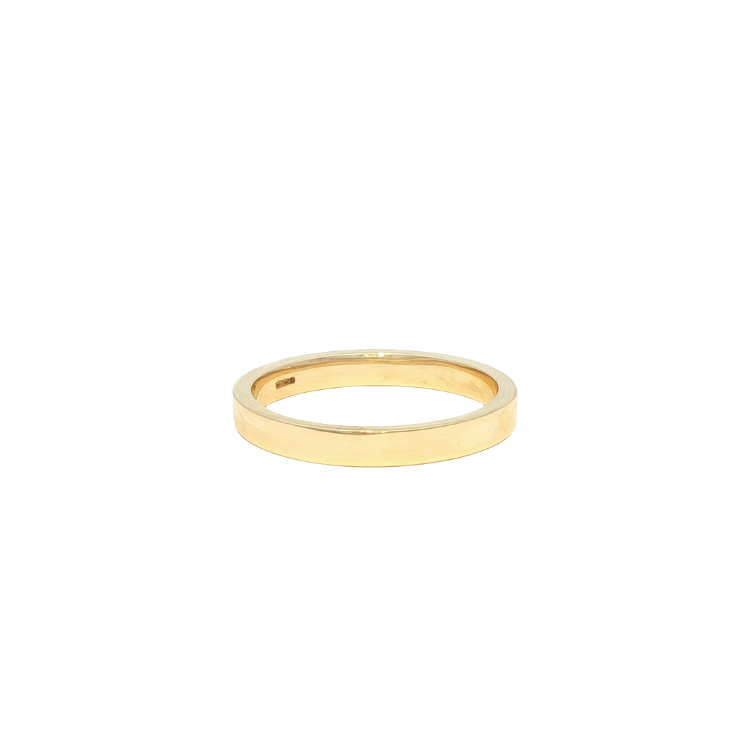 Yellow Gold Eternity Ring with Round Brilliant Cut Rubies