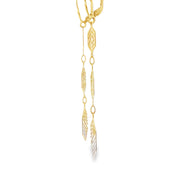 Geometric 14ct Yellow Gold Dangle Earrings