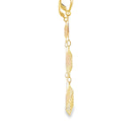 Load image into Gallery viewer, Geometric 14ct Yellow Gold Dangle Earrings
