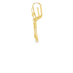 Load image into Gallery viewer, Yellow Gold Dangle Earrings with Round Brilliant Diamonds