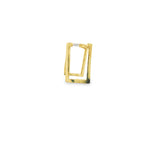 Load image into Gallery viewer, 14ct Yellow Gold CZ Hoop Earrings