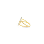 Load image into Gallery viewer, Two Tone Gold Open Geometric Band Ring