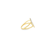 Load image into Gallery viewer, Two Tone Gold Open Geometric Band Ring
