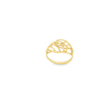 Load image into Gallery viewer, 14ct Two-Tone Openwork Sculptural Ring in Yellow and White Gold