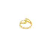 Load image into Gallery viewer, 14ct Two Tone Gold Intertwined Band Ring
