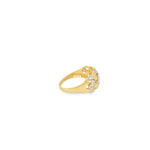Load image into Gallery viewer, Textured Woven Design Yellow Gold Band Ring