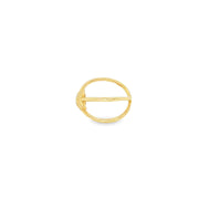 Yellow Gold Multistone Ring with Heart Shape