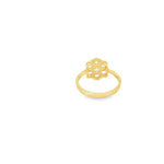 Load image into Gallery viewer, Yellow Gold Ring with Round Cut CZ Cluster