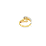 Load image into Gallery viewer, Two Tone Gold Multistone Ring with Round Cut CZ