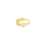Load image into Gallery viewer, Yellow Gold Multistone Ring with Round Brilliant CZ