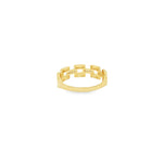 Load image into Gallery viewer, Yellow Gold Multistone Ring with Round Brilliant CZ