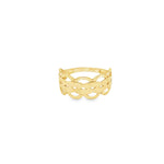 Load image into Gallery viewer, Elegant Yellow Gold Interwoven Band Ring