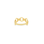 Load image into Gallery viewer, Modern Yellow Gold Link Band Ring