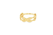 14K Yellow Gold Woven Band Ring