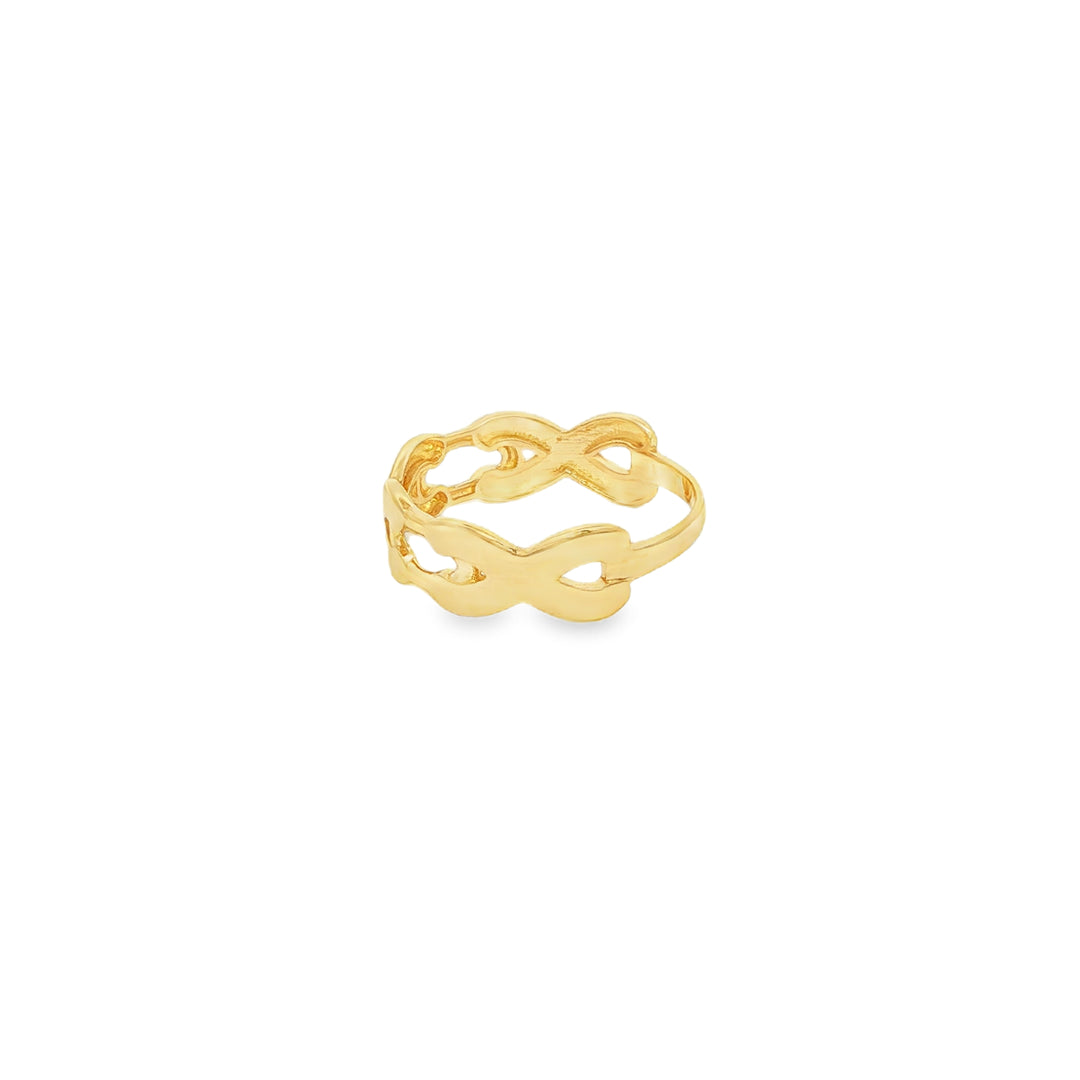 14K Yellow Gold Woven Band Ring