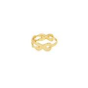 14K Yellow Gold Woven Band Ring