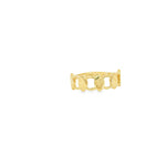 Load image into Gallery viewer, Modern Interlocking Yellow Gold Band Ring