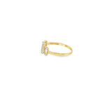 Load image into Gallery viewer, Yellow Gold Multistone Ring with Round Cut Diamonds