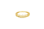 Textured Yellow Gold Band Ring