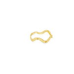 Load image into Gallery viewer, 14ct Sculptural Yellow Gold Wave Band Ring