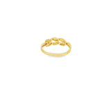 Load image into Gallery viewer, 14K Yellow Gold Leaf Design Band Ring
