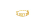 Classic Yellow Gold Chain Link Band Ring