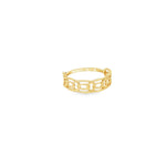 Load image into Gallery viewer, Classic Yellow Gold Chain Link Band Ring