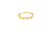 Yellow Gold Openwork Design Band Ring