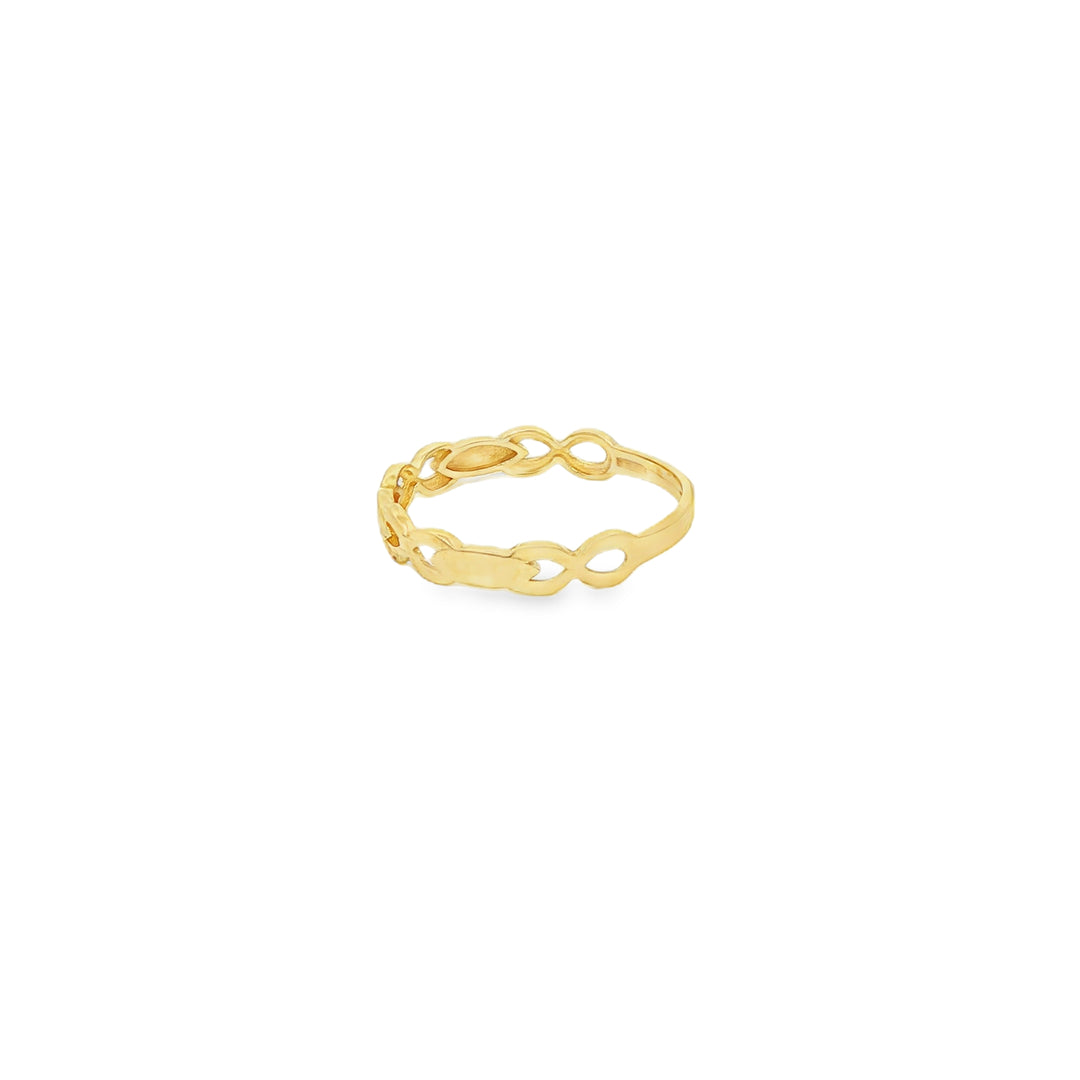 Yellow Gold Openwork Design Band Ring