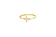 Minimalist Yellow Gold Band Ring