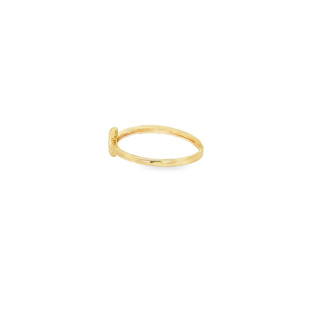Minimalist Yellow Gold Band Ring