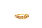 Textured Yellow Gold Band Ring