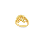 Load image into Gallery viewer, Yellow Gold Ring with Round Cut CZ Accents