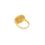Load image into Gallery viewer, Yellow Gold Cocktail Ring with Round Cut CZ