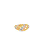 Load image into Gallery viewer, Tri-Tone Gold Statement Cocktail Ring
