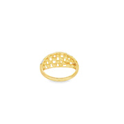 Tri-Tone Gold Statement Cocktail Ring